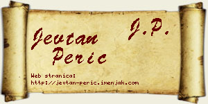 Jevtan Perić vizit kartica